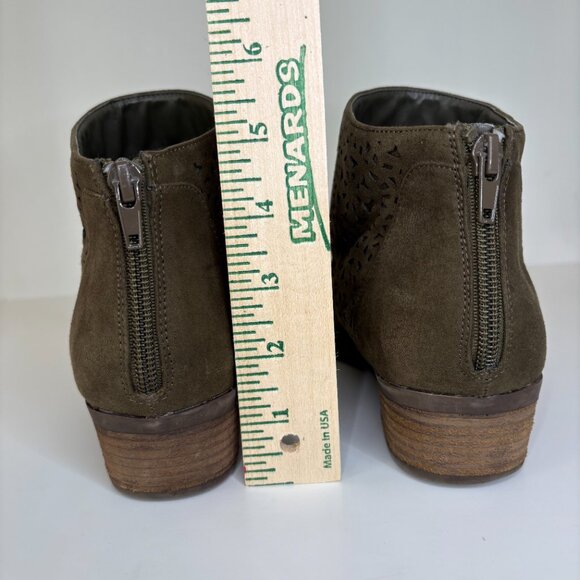 Carlos by Carlos Santana Brett Ankle Boot Womens Size 9 Olive Green Boho Bootie - Picture 8 of 8